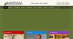 Desktop Screenshot of anthamgroup.com